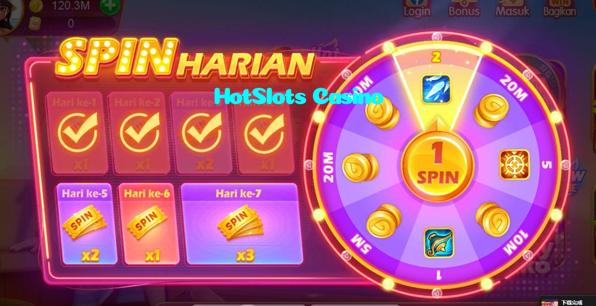 HotSlots Casino casino presented on mobile device in Pakistan with slots and live games
